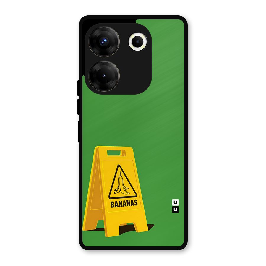 Simple Minimalist Bananas Metal Back Case for Tecno Camon 20