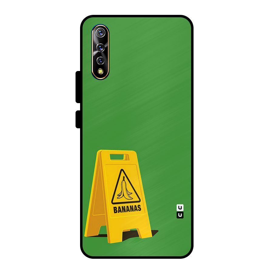 Simple Minimalist Bananas Metal Back Case for Vivo S1