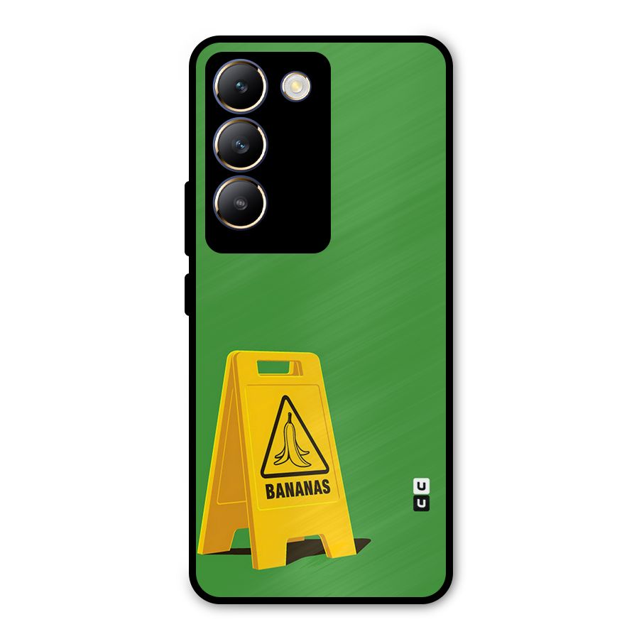 Simple Minimalist Bananas Metal Back Case for Vivo T3 5G