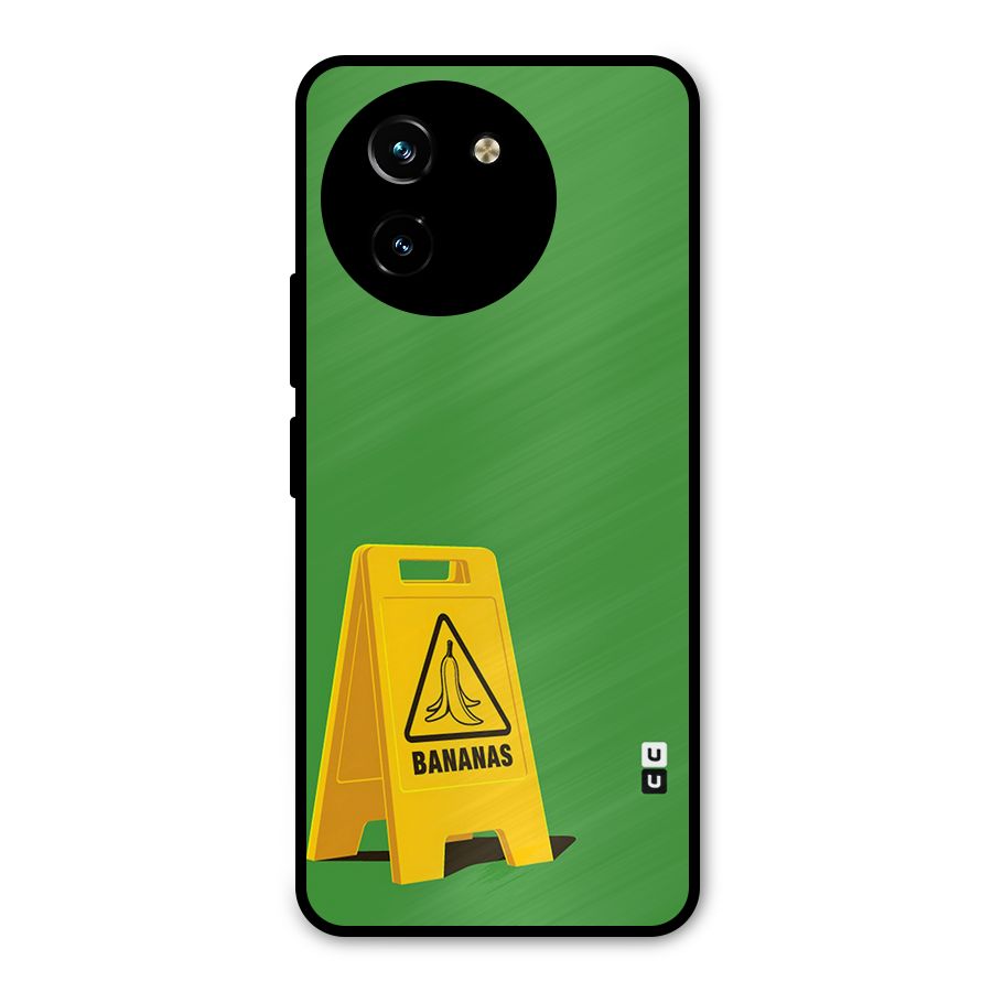Simple Minimalist Bananas Metal Back Case for Vivo T3x