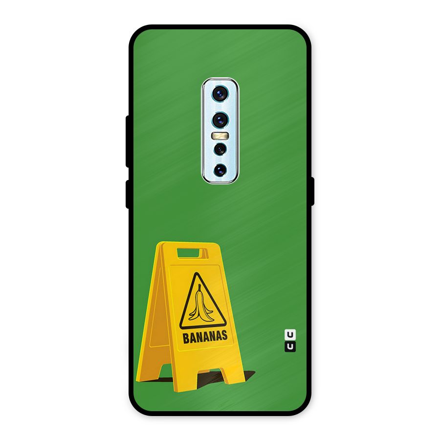 Simple Minimalist Bananas Metal Back Case for Vivo V17 Pro
