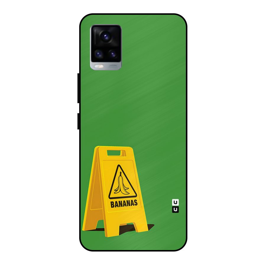 Simple Minimalist Bananas Metal Back Case for Vivo V20 2021