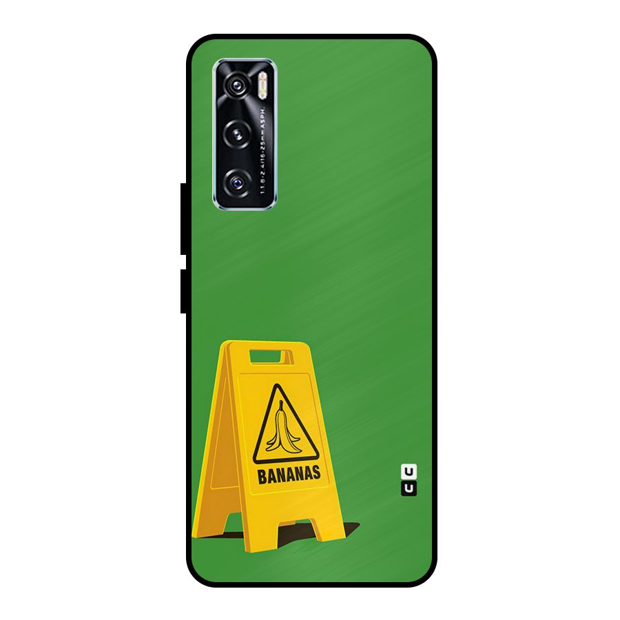 Simple Minimalist Bananas Metal Back Case for Vivo V20 SE
