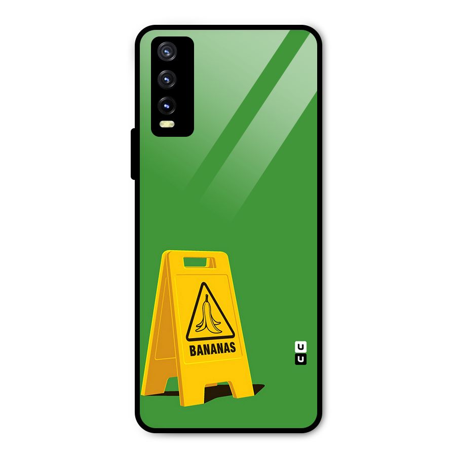 Simple Minimalist Bananas Metal Back Case for Vivo Y20g