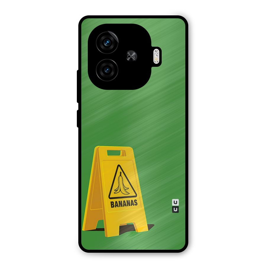 Simple Minimalist Bananas Metal Back Case for iQOO Neo 10R