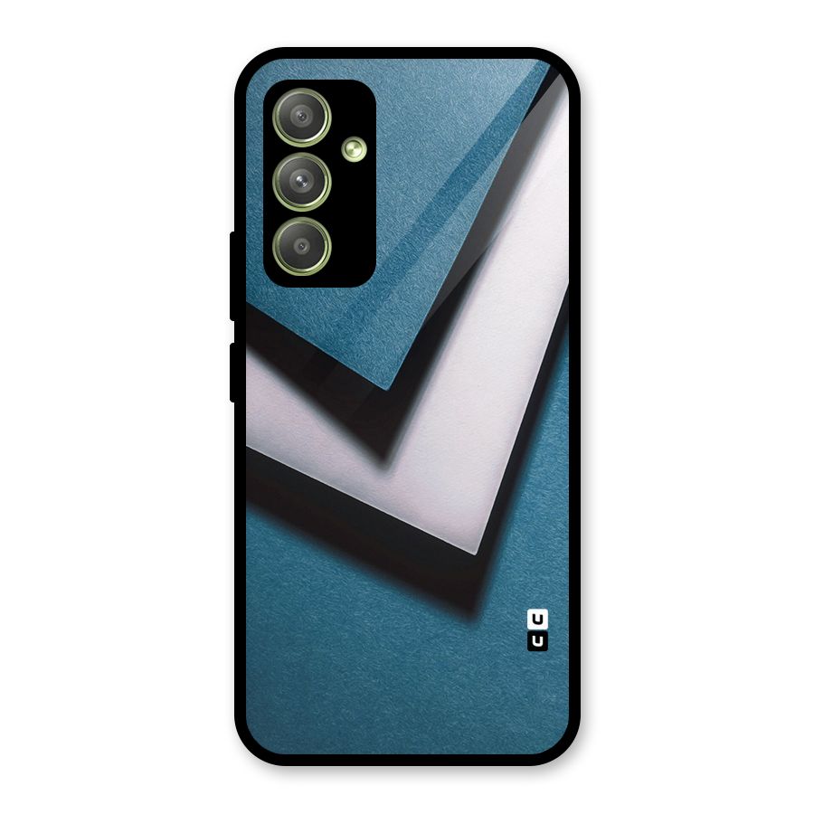 Simple Right Tick Glass Back Case for Galaxy A54