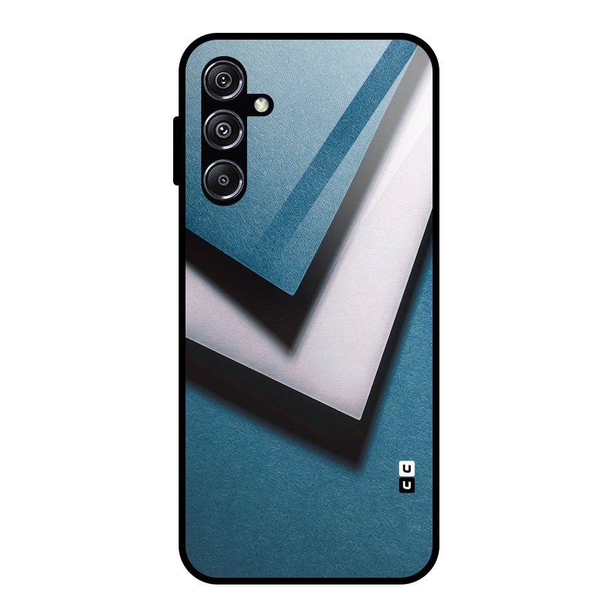 Simple Right Tick Glass Back Case for Galaxy M34 5G