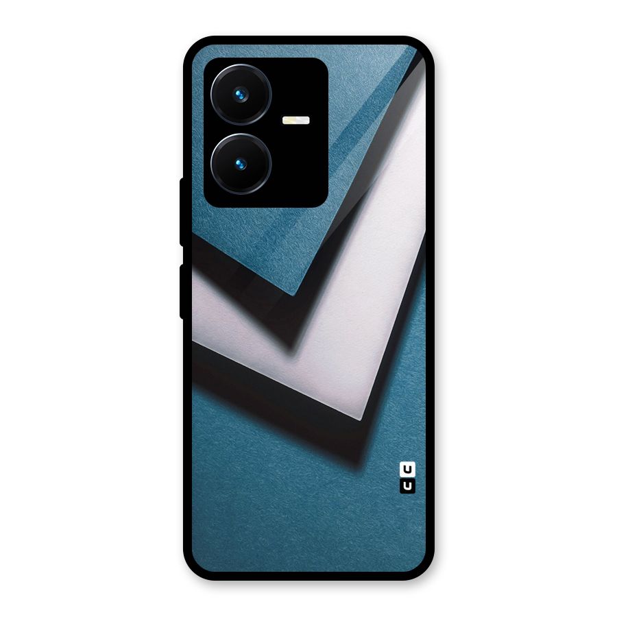 Simple Right Tick Glass Back Case for Vivo Y22s