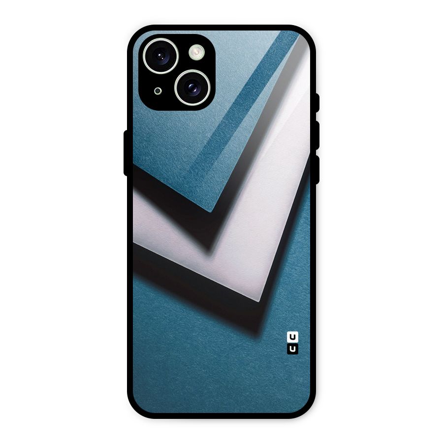 Simple Right Tick Glass Back Case for iPhone 15 Plus
