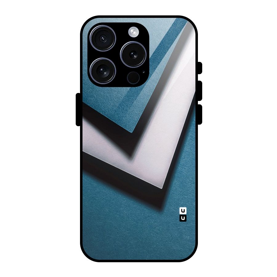 Simple Right Tick Glass Back Case for iPhone 15 Pro