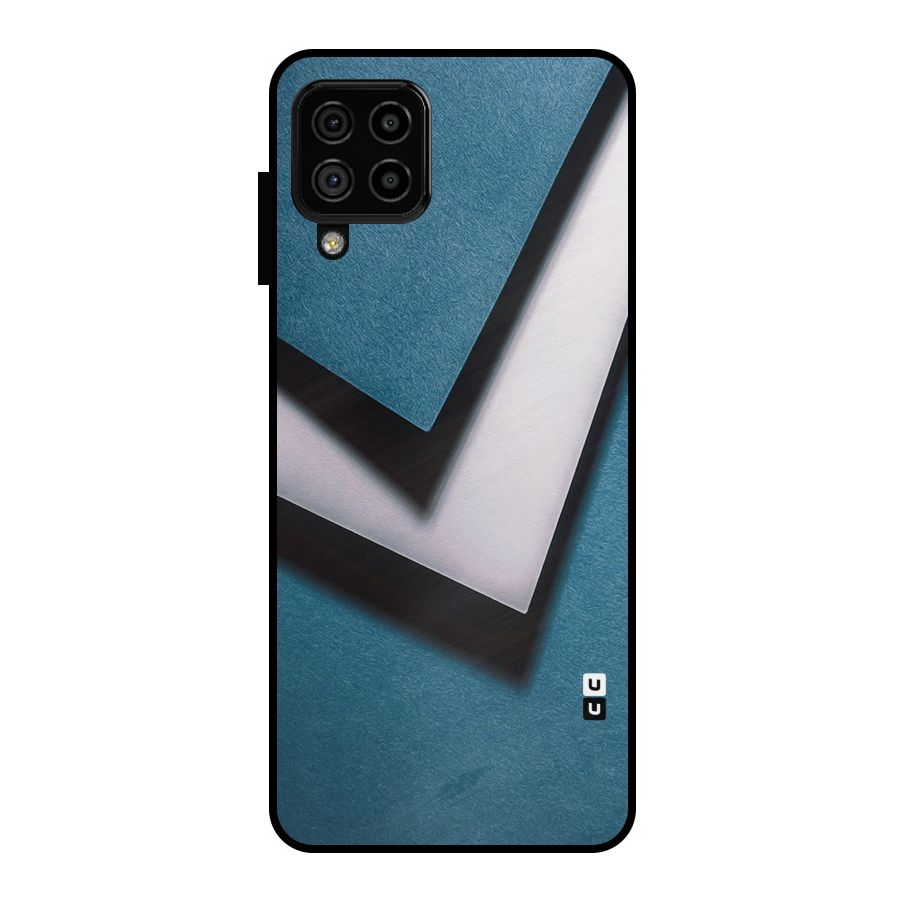 Simple Right Tick Metal Back Case for Galaxy A22 4G