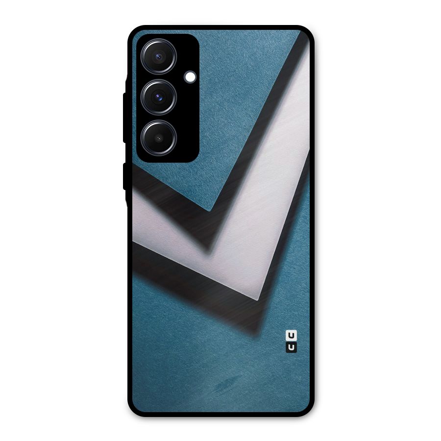 Simple Right Tick Metal Back Case for Galaxy A55