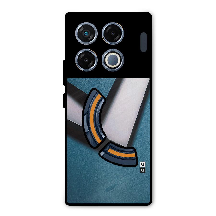 Simple Right Tick Metal Back Case for Infinix GT 20 Pro