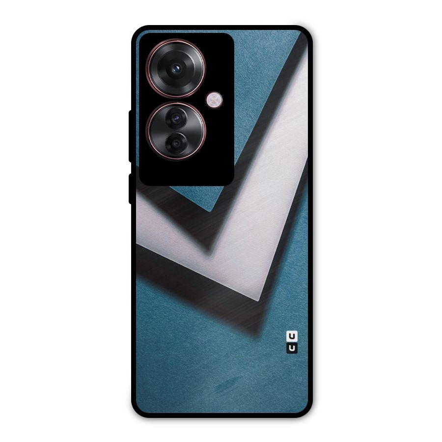 Simple Right Tick Metal Back Case for Oppo F25 Pro