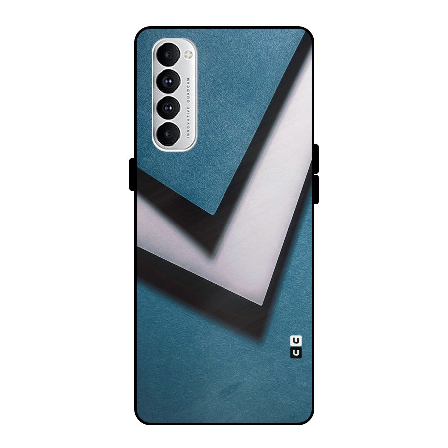 Simple Right Tick Metal Back Case for Oppo Reno4 Pro