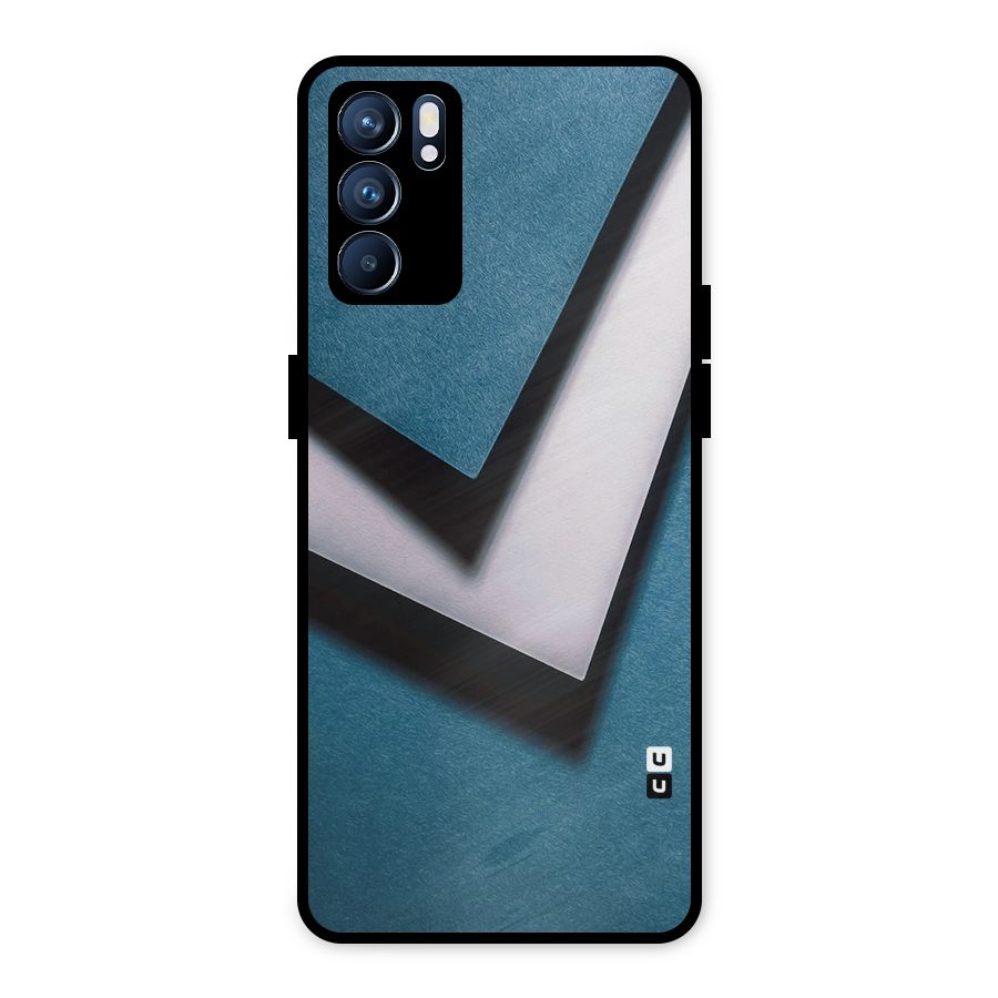 Simple Right Tick Metal Back Case for Oppo Reno6 5G