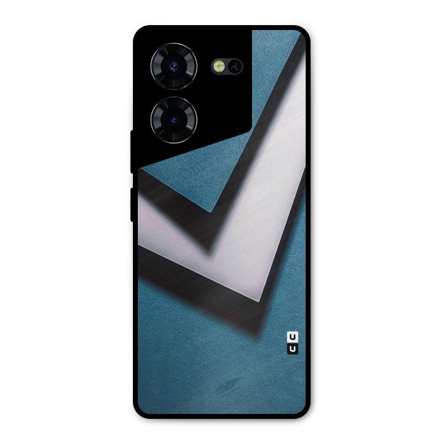 Simple Right Tick Metal Back Case for Tecno Pova 5 Pro 5G