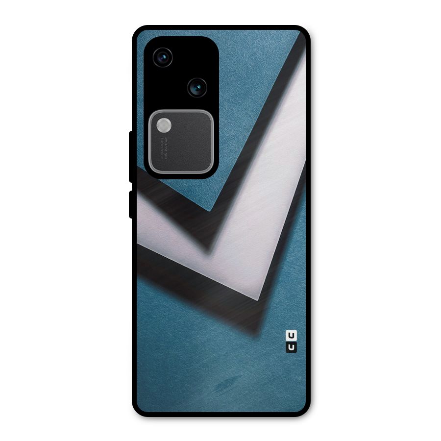 Simple Right Tick Metal Back Case for Vivo V30 Pro