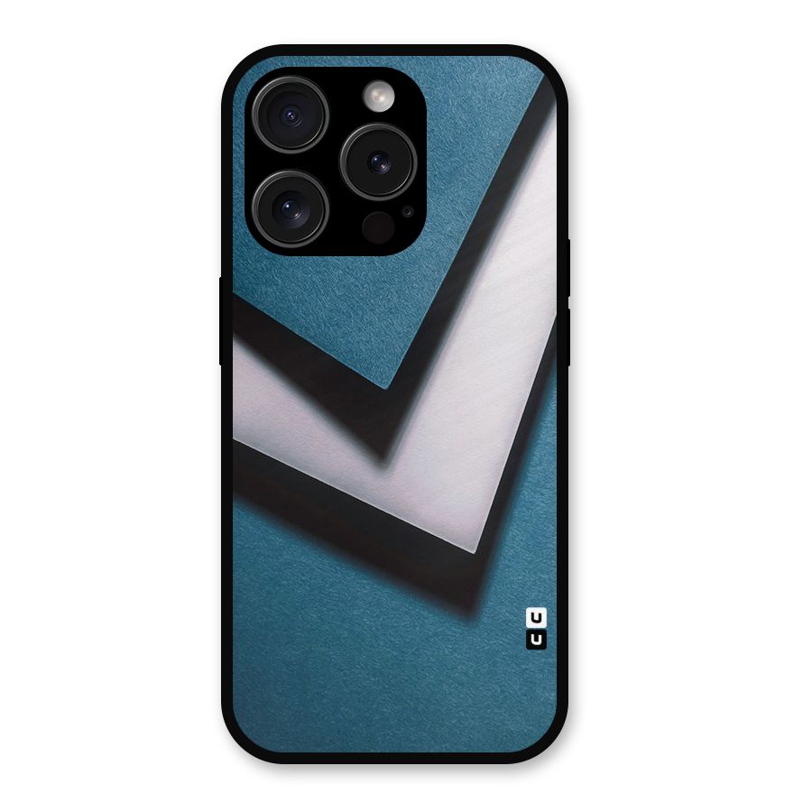 Simple Right Tick Metal Back Case for iPhone 15 Pro