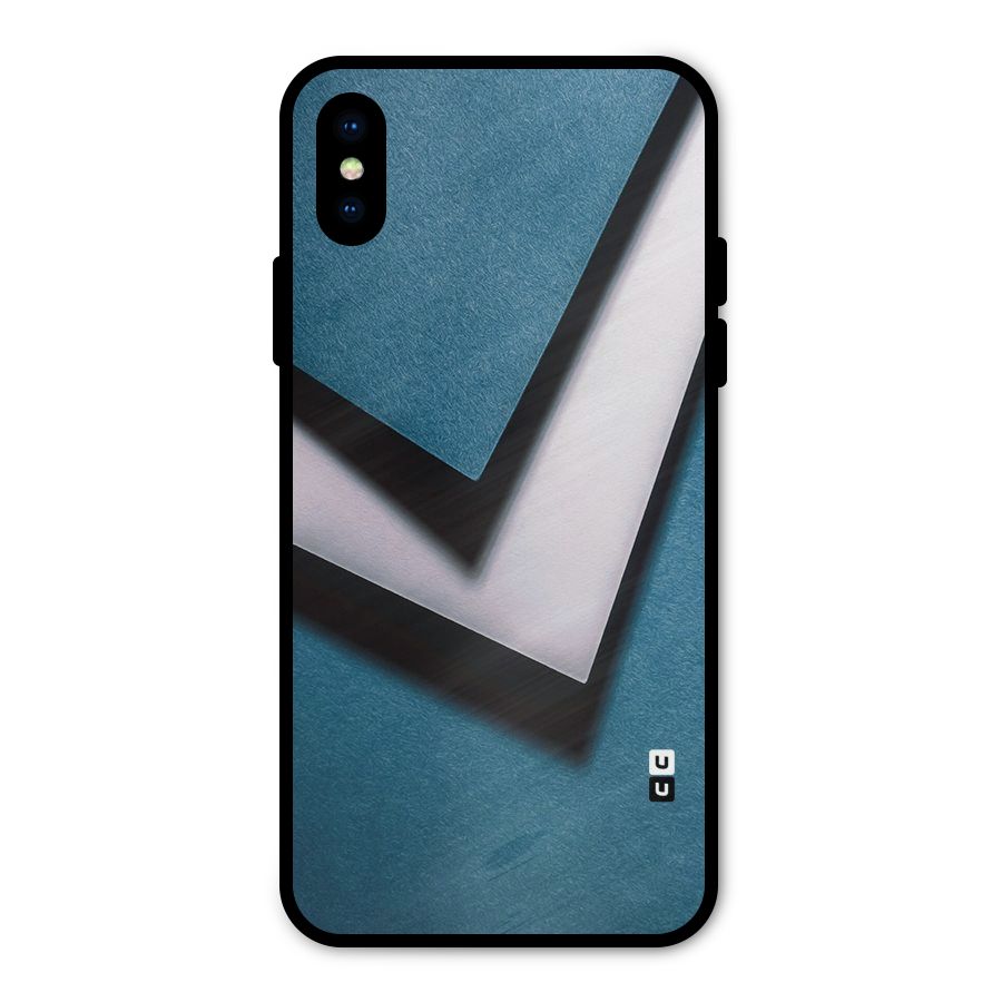 Simple Right Tick Metal Back Case for iPhone XS