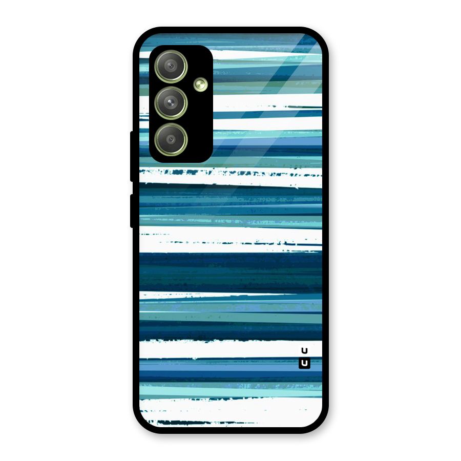 Simple Soothing Lines Glass Back Case for Galaxy A54