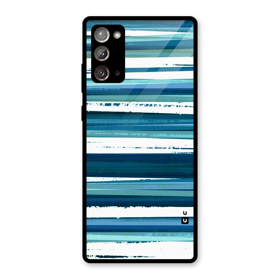 Simple Soothing Lines Glass Back Case for Galaxy Note 20
