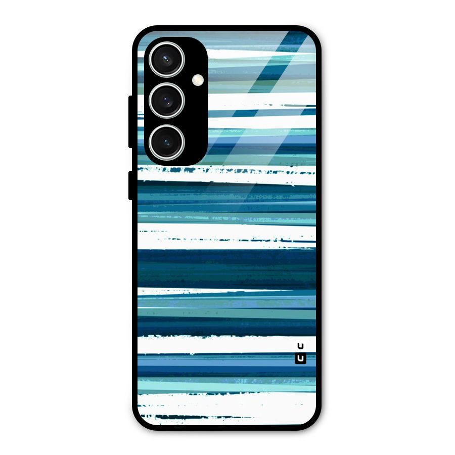 Simple Soothing Lines Glass Back Case for Galaxy S23 FE