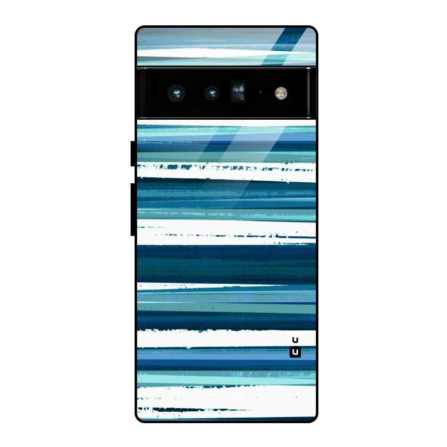 Simple Soothing Lines Glass Back Case for Google Pixel 6 Pro