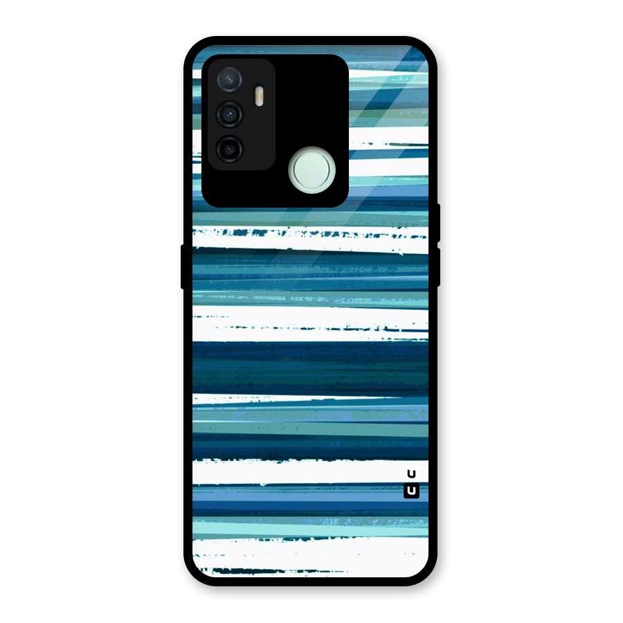 Simple Soothing Lines Glass Back Case for Oppo A53