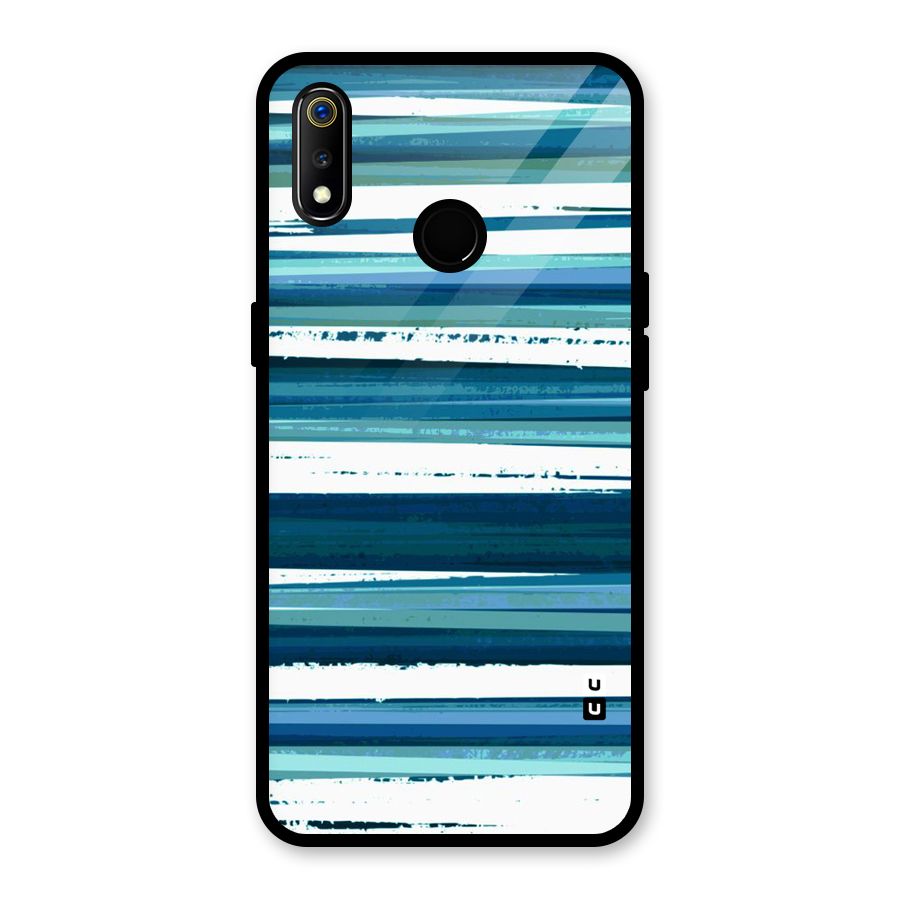 Simple Soothing Lines Glass Back Case for Realme 3i