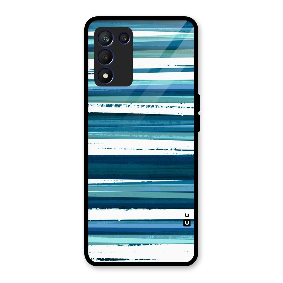 Simple Soothing Lines Glass Back Case for Realme 9 5G Speed