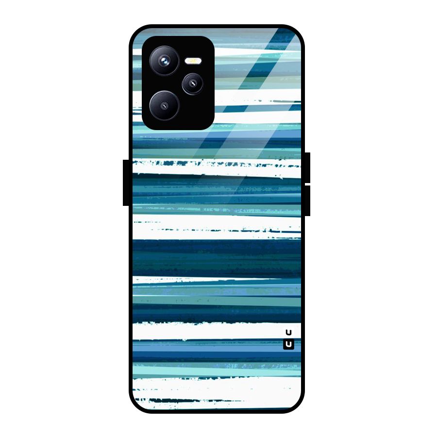 Simple Soothing Lines Glass Back Case for Realme C35