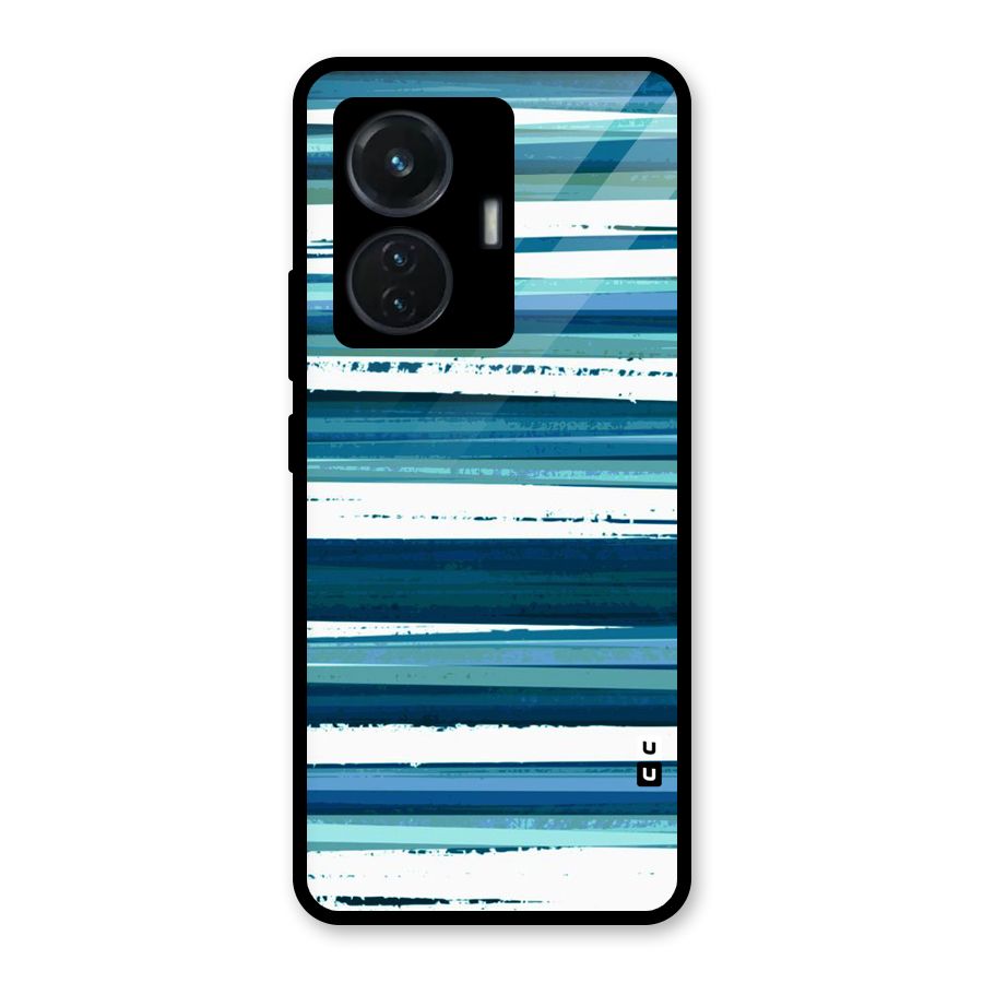 Simple Soothing Lines Glass Back Case for Vivo T1 44W