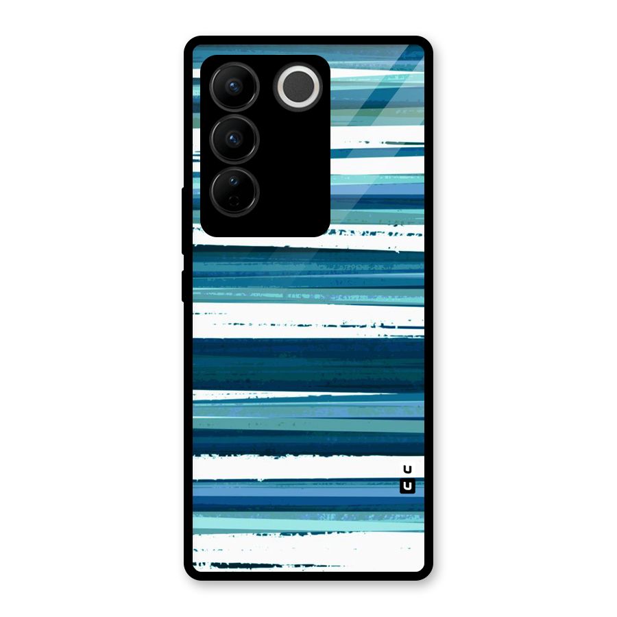 Simple Soothing Lines Glass Back Case for Vivo V27