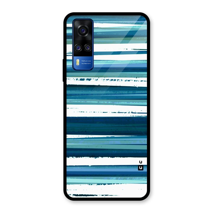 Simple Soothing Lines Glass Back Case for Vivo Y31