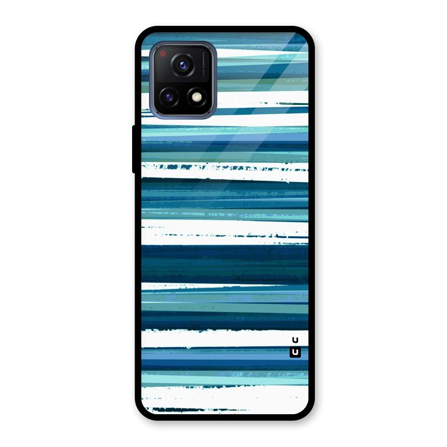 Simple Soothing Lines Glass Back Case for Vivo Y72 5G