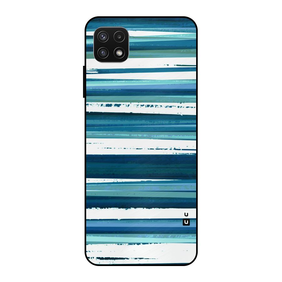 Simple Soothing Lines Metal Back Case for Galaxy A22 5G