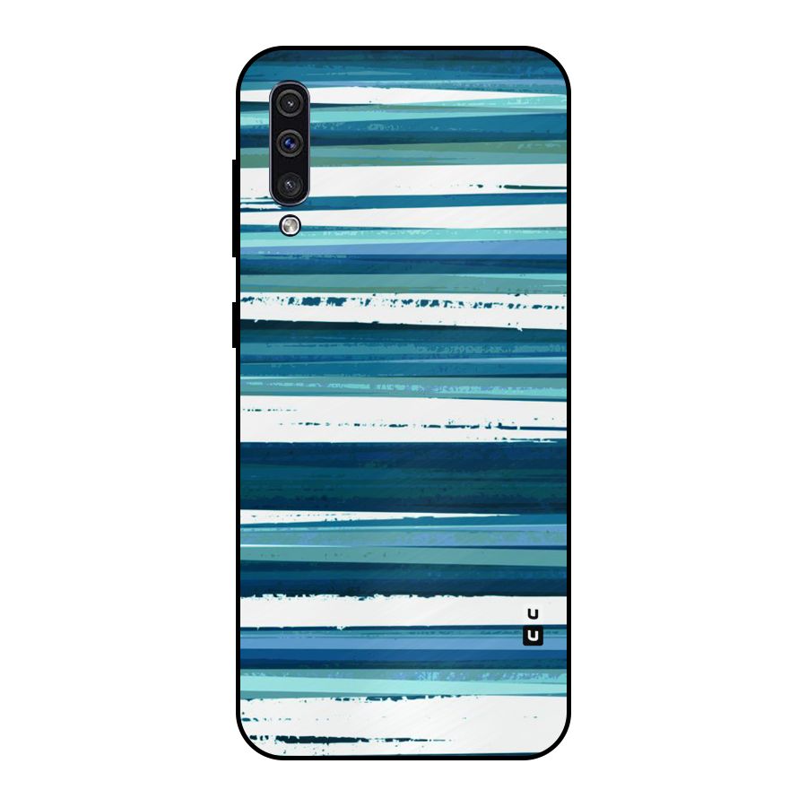Simple Soothing Lines Metal Back Case for Galaxy A50s