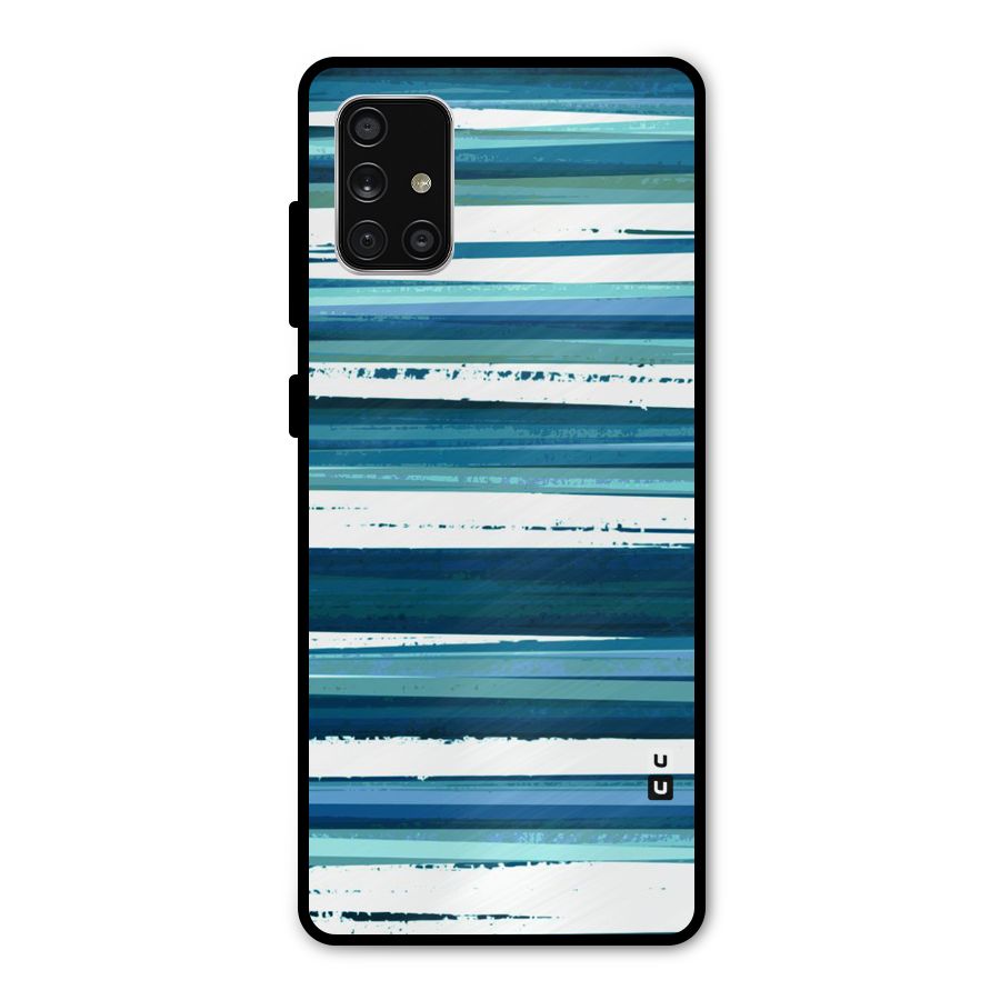 Simple Soothing Lines Metal Back Case for Galaxy A71