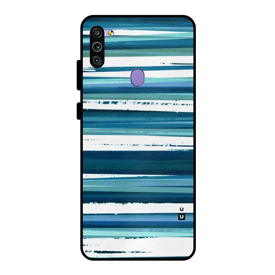 Simple Soothing Lines Metal Back Case for Galaxy M11