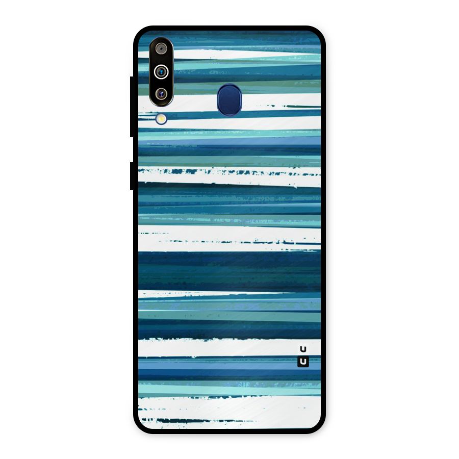 Simple Soothing Lines Metal Back Case for Galaxy M30