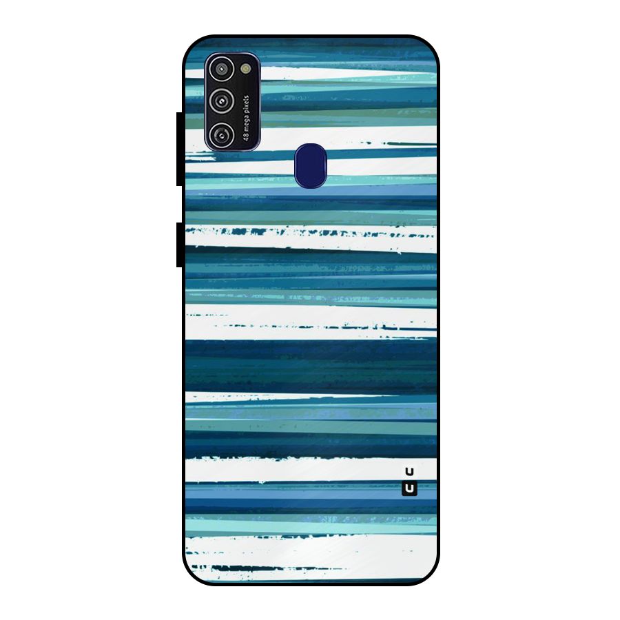 Simple Soothing Lines Metal Back Case for Galaxy M30s