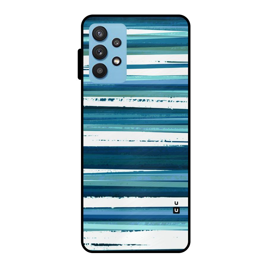 Simple Soothing Lines Metal Back Case for Galaxy M32 5G