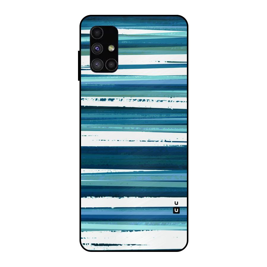 Simple Soothing Lines Metal Back Case for Galaxy M51