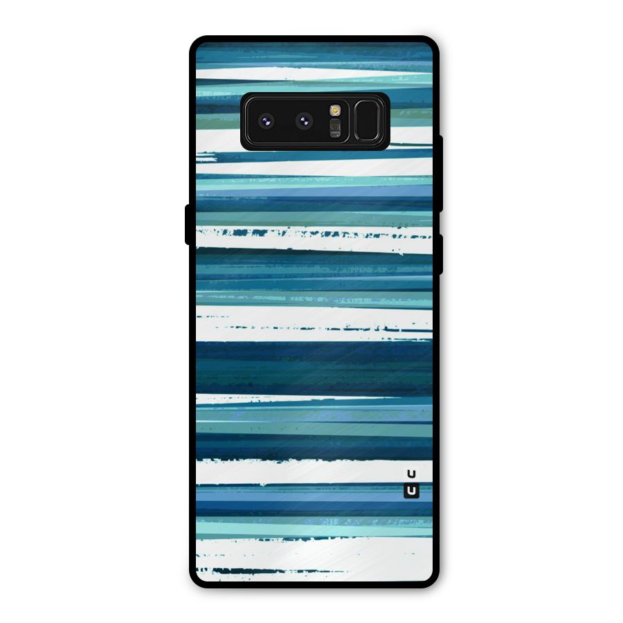 Simple Soothing Lines Metal Back Case for Galaxy Note 8
