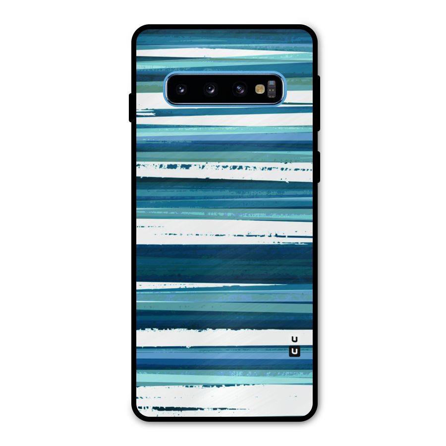 Simple Soothing Lines Metal Back Case for Galaxy S10