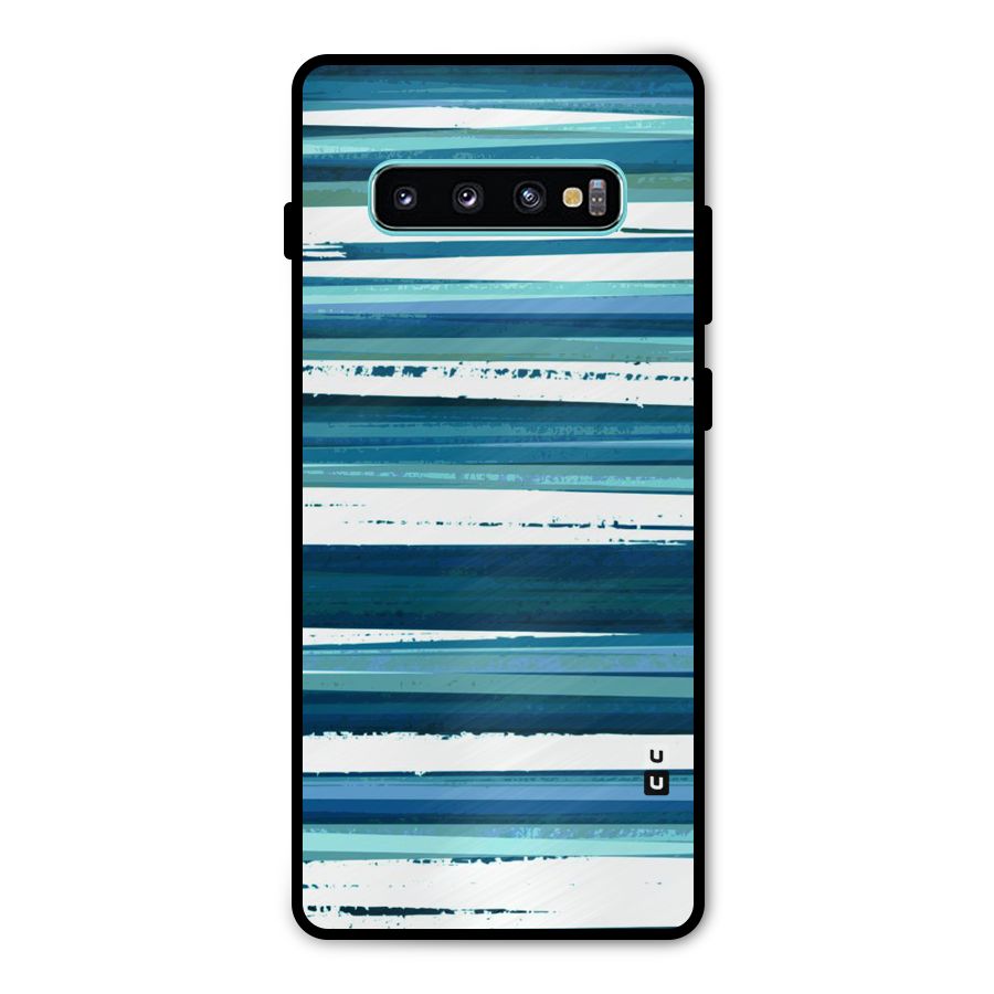 Simple Soothing Lines Metal Back Case for Galaxy S10 Plus