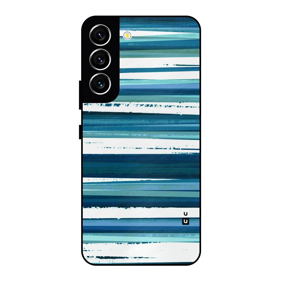 Simple Soothing Lines Metal Back Case for Galaxy S22 5G