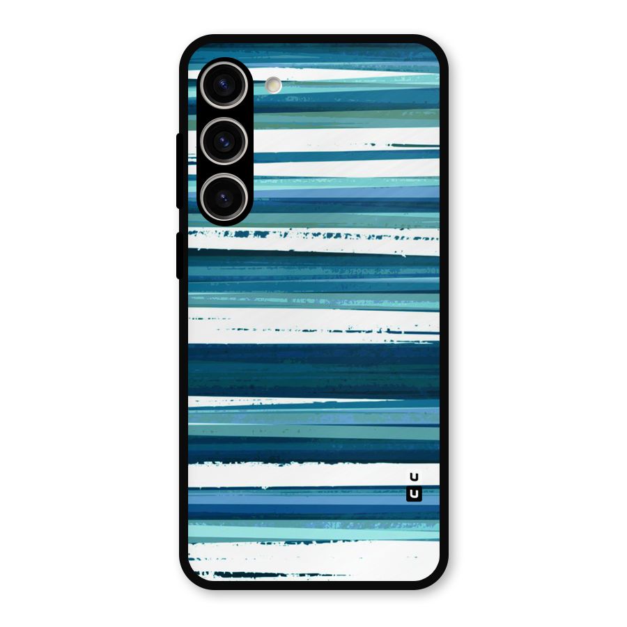 Simple Soothing Lines Metal Back Case for Galaxy S23 Plus