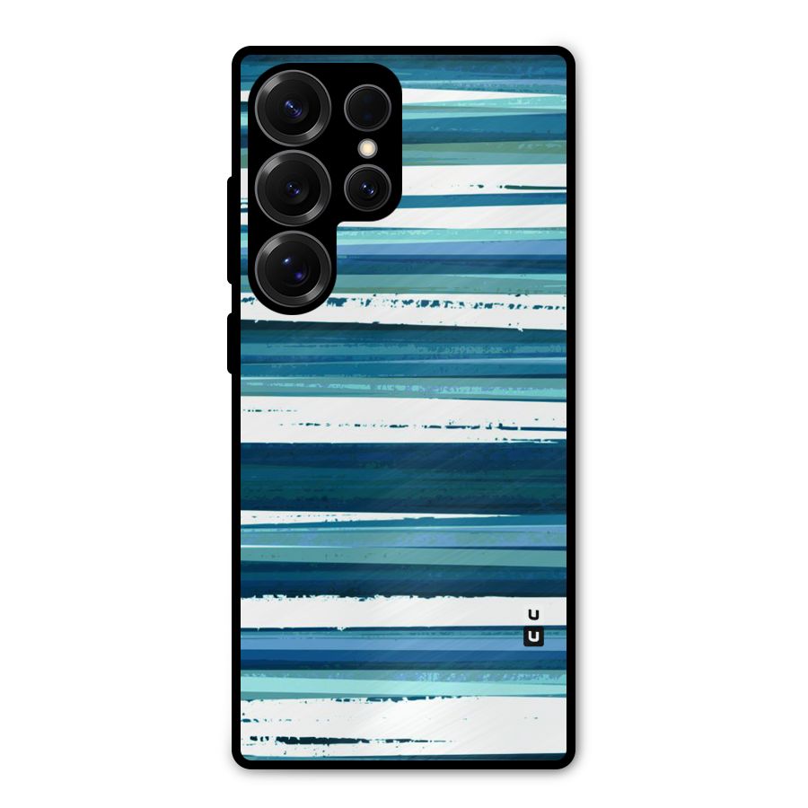 Simple Soothing Lines Metal Back Case for Galaxy S25 Ultra
